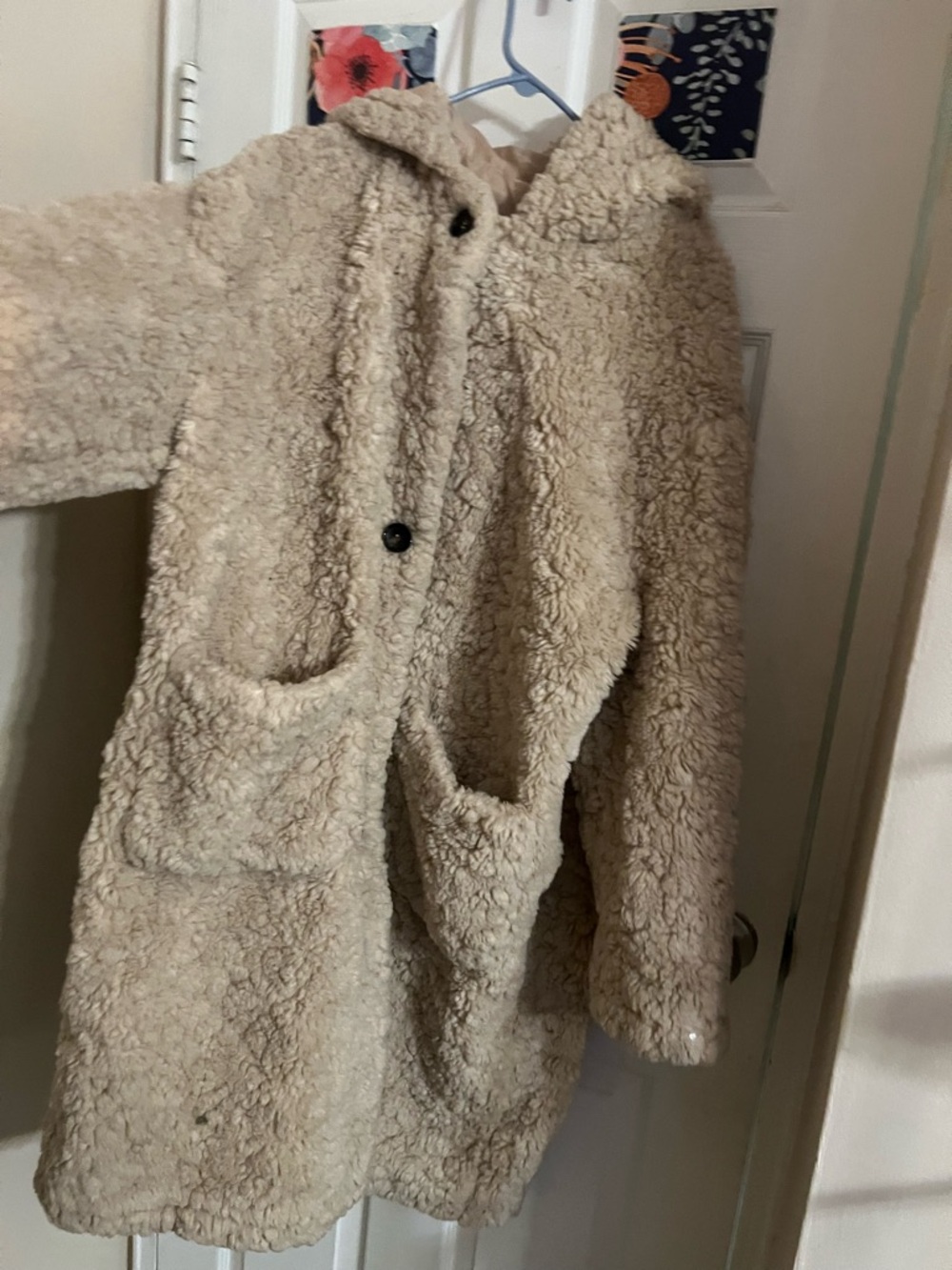 Urban Outfitters Cream Sherpa Jacket